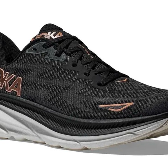 Hoka Women’s Clifton 9 Rose Gold and Black size 9 - Picture 2 of 13